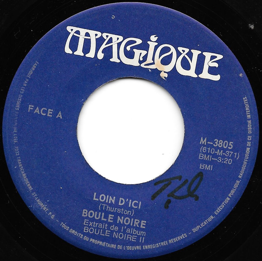 Acheter disque vinyle Boule Noire Loin D'Ici  /  Loin D'Ici  (Inst) a vendre